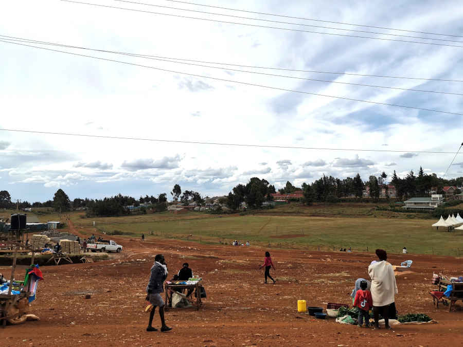 Iten - sports area in the middle of the town