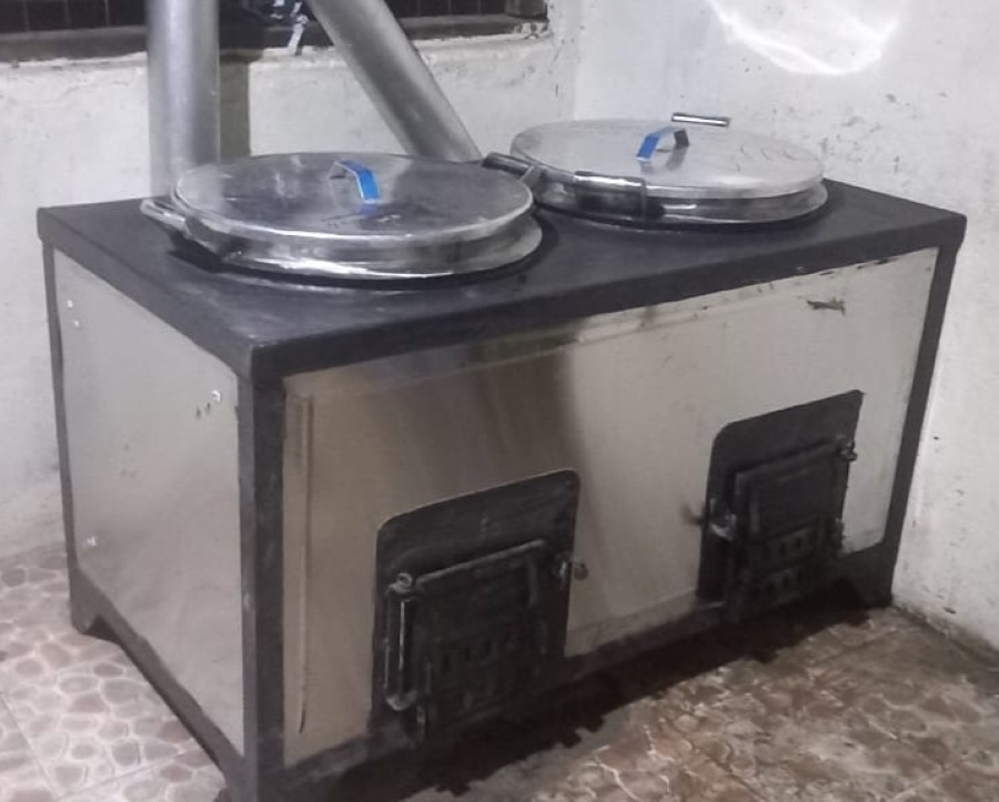 Once the seals have dried, cooking can start with the new oven.