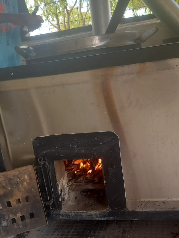 The oven can be put into operation.